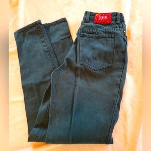 Eunina - Vintage Green Denim Jeans 80's NWOT size 7